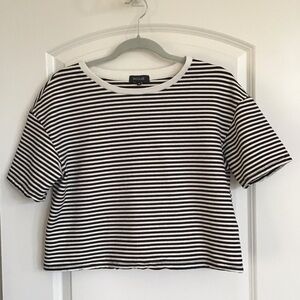 Roolee Striped Short Sleeve Top